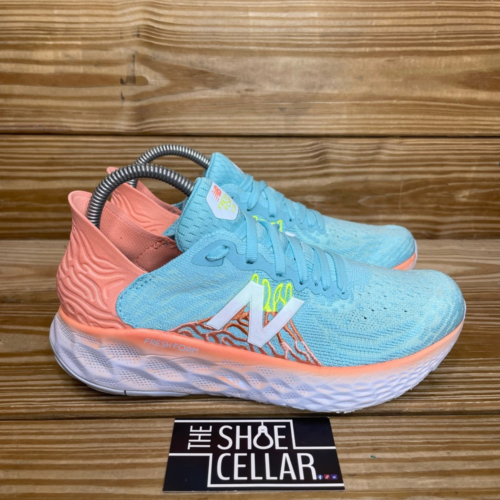 New Balance Athletic Shoes in Blue and Coral